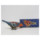 2 Vintage Tin Litho Russian Chicken toys w/Original Boxes