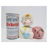 NOS Vintage Japanese Ceramic Bobblehead Baby figure