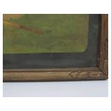Old Vintage Framed Early Baseball Litho Print by James Flux