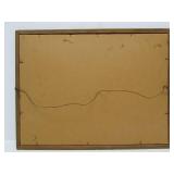 Old Vintage Framed Early Baseball Litho Print by James Flux