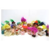 Large Lot of Vintage TROLL Dolls