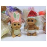 Large Lot of Vintage TROLL Dolls