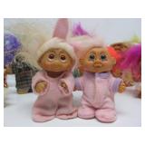 Large Lot of Vintage TROLL Dolls