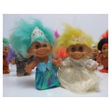 Large Lot of Vintage TROLL Dolls