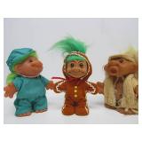 Large Lot of Vintage TROLL Dolls