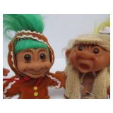 Large Lot of Vintage TROLL Dolls