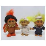 Large Lot of Vintage TROLL Dolls