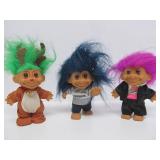 Large Lot of Vintage TROLL Dolls