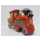 Mint in Box Vintage Hungarian Tin Litho Train Locomotive Toy