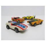 Estate Lot of 4 Vintage Slot Cars