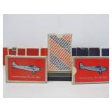 Great Lot of Old Vintage Airline Paying Card Decks w/Boxes - Some Sealed