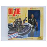 Mint in Box Large Size GI JOE Navy Seal Set w/Raft & Working Outboard