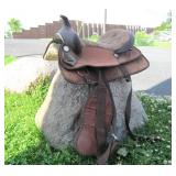 Western Leather Horse Saddle