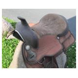 Western Leather Horse Saddle
