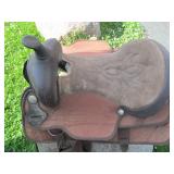 Western Leather Horse Saddle