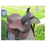 Western Leather Horse Saddle