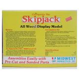 New Unbuilt Vintage SKIPJACK Wooden Display Ship Model Kit