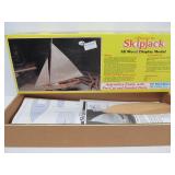New Unbuilt Vintage SKIPJACK Wooden Display Ship Model Kit
