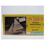 New Unbuilt Vintage SKIPJACK Wooden Display Ship Model Kit