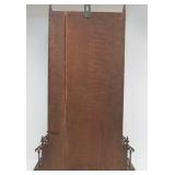 LARGE Working Ornately Scroll Cut Victorian Mantel Clock w/Pendulum & Key