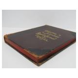 Set of Antique circa 1900 Leather Bound Books Large Illustrated Character Sketches by Brewer
