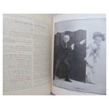 Set of Antique circa 1900 Leather Bound Books Large Illustrated Character Sketches by Brewer