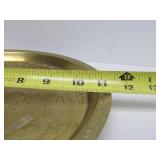 Vintage Solid Brass Chinese Dragoon Charger