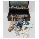 Jewelry Box Full of Vintage Jewelry - Some Signed #1