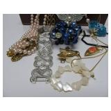 Jewelry Box Full of Vintage Jewelry - Some Signed #1