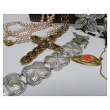 Jewelry Box Full of Vintage Jewelry - Some Signed #1