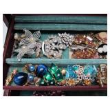 Jewelry Box Full of Vintage Jewelry - Some Signed #1