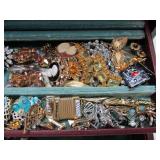 Jewelry Box Full of Vintage Jewelry - Some Signed #1