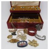 Jewelry Box Full of Vintage Jewelry - Some Signed #2