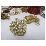 Jewelry Box Full of Vintage Jewelry - Some Signed #2