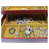 Jewelry Box Full of Vintage Jewelry - Some Signed #2