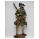 Large Vintage Metal Continental Soldier Wall Sculptures by Sexton