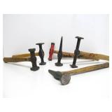 Collection of Vintage Auto Body Automotive etc Hammers