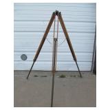 Vintage Adjustable Wood Surveyor