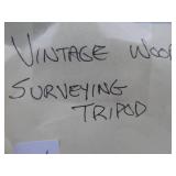 Vintage Adjustable Wood Surveyor