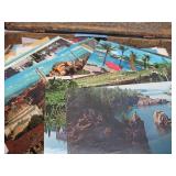 Very Cool Estate Lot Old Suitcase Full of Vintage Paper Items Postcards etc