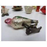 Group of Old Vintage Glass etc Christmas Ornaments