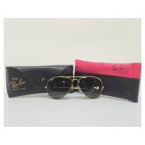 Genuine Vintage RAY BAN Aviator Sunglasses - Missing One of the Temples
