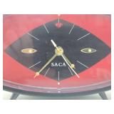 Great Looking Mid Century Atomic SAGA Desk Clock