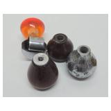 Lot of 4 Orig Old Vintage Shifter Knobs