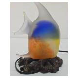 Working Glass Fish Lamp