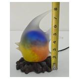 Working Glass Fish Lamp