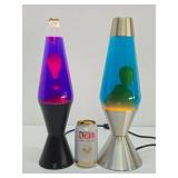 2 Working Retro Lava Lamps