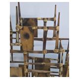 Great Looking Large Signed Vintage Brutalist Metal Wall Sculpture by Marc Weinstein - 