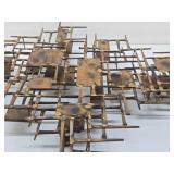 Great Looking Large Signed Vintage Brutalist Metal Wall Sculpture by Marc Weinstein - 