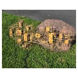 Great Looking Large Signed Vintage Brutalist Metal Wall Sculpture by Marc Weinstein - 'Marc Creates'